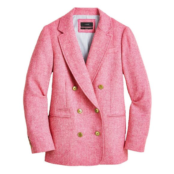 J. Crew Jackets & Blazers - NWT J.Crew Bristol Blazer in Rose Pink English Wool Herringbone Jacket 6 $298